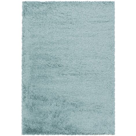 Tapis Salon Shaggy Poils Longs Fibre Doux MOELLEUX (Bleu Turquoise - 80x150cm)