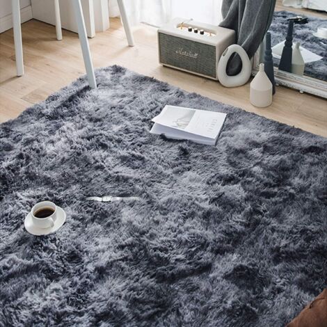 Tapis Salon HOMCOM 230x160 Cm - Poils Courts, Lavable En Machine, Hypoallergénique, Gris Clair