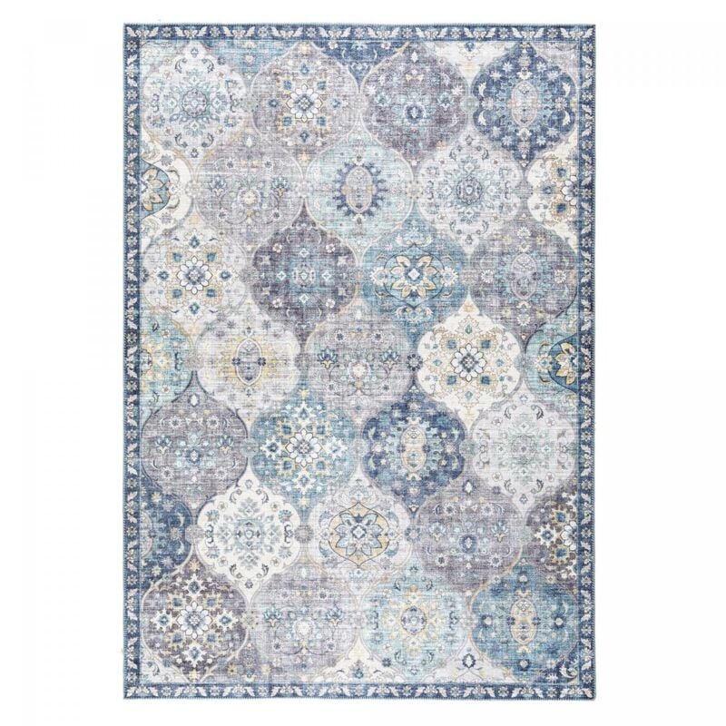 Unamourdetapis - Tapis salon et chambre 200x290 gris clair et gris foncé tissé