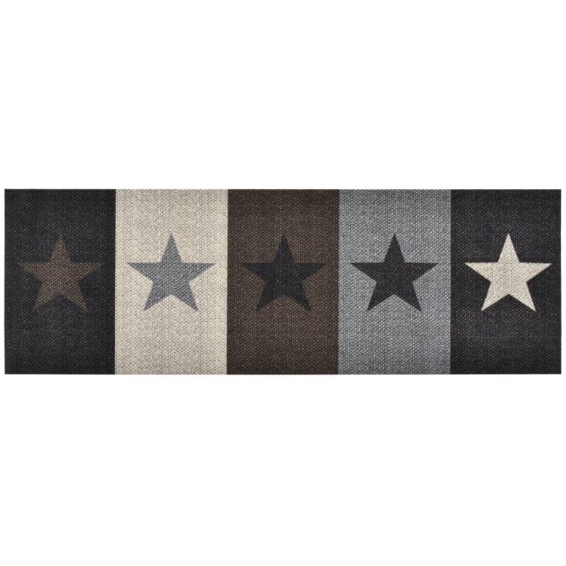 Design In - Tapis Salon,Tapis Chambre,Tapis de sol de cuisine lavable Étoile 45x150 cm CFW44959