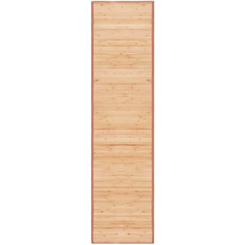 Design In - Tapis Salon,Tapis Chambre,Tapis en bambou 80x300 cm Marron CFW48530