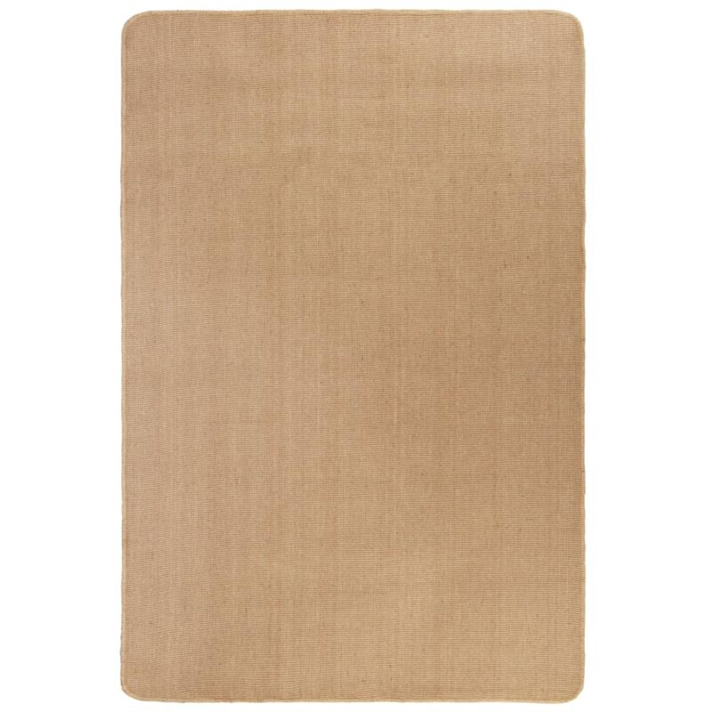 Tapis Salon,Tapis Chambre,Tapis en jute avec support en latex 160x230 cm Naturel CFW87235