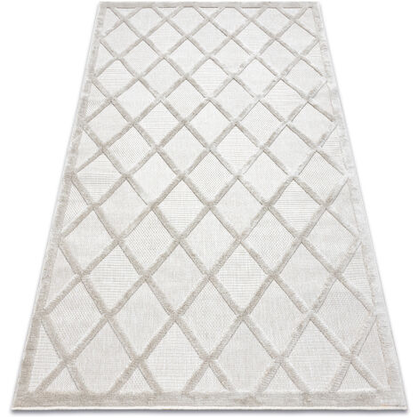 Tapis SANTO SIZAL 58365B treillis beige beige 140x190 cm