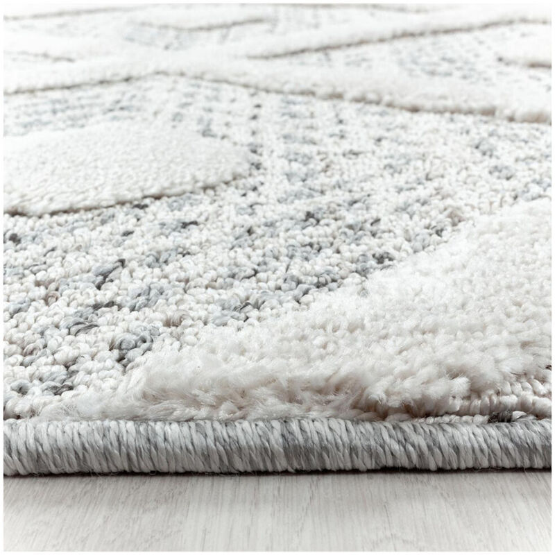 Tapis scandinave rond Viti Gris ø 200