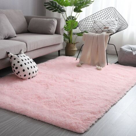 Tapis shaggy, 120 x 160 cm, doux et moelleux, idéal pour la décoration du salon.