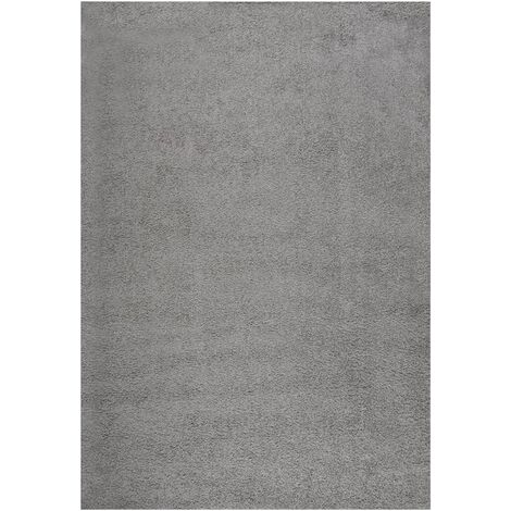 Tapis à poils longs uni gris 160x230 cm - Oslo - Homifab