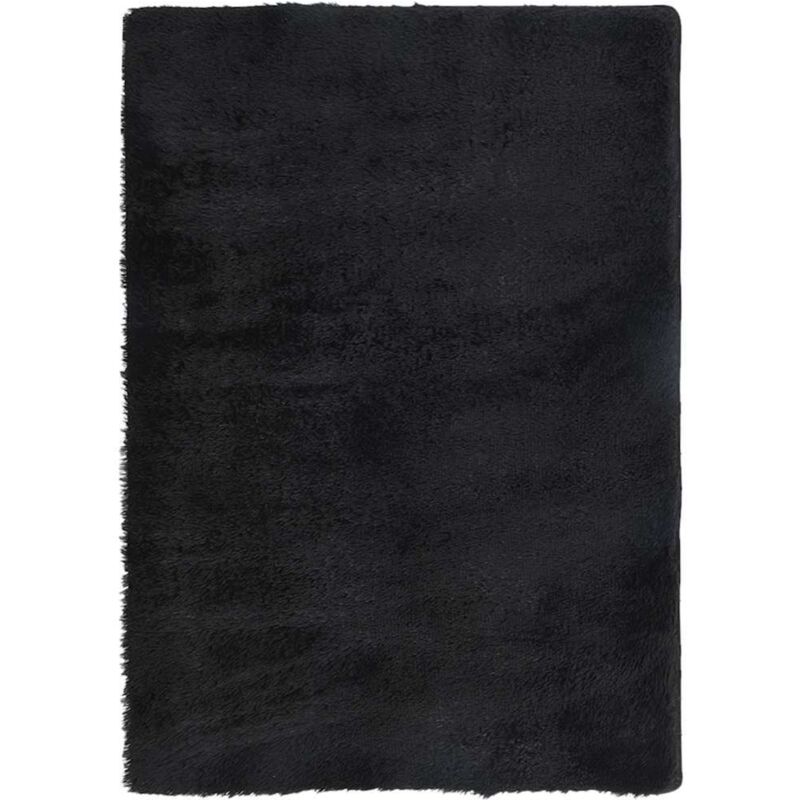 Vidaxl - Tapis shaggy à poils longs navarra noir 160x230 cm polyester