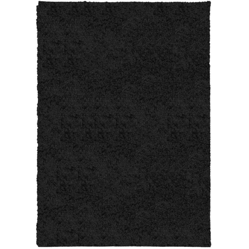 Vidaxl - Tapis shaggy pamplona poils longs moderne noir 120x170 cm