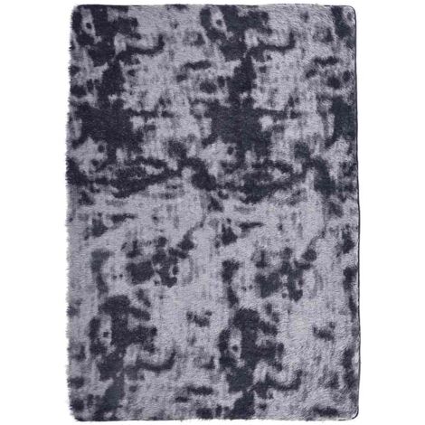 Tapis Shaggy à poils longs NAVARRA gris foncé 240x340 cm