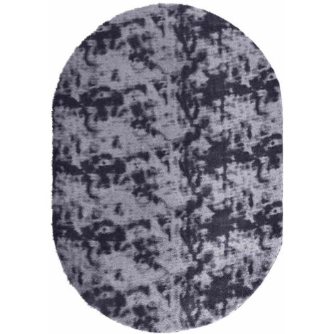 Tapis Shaggy à poils longs NAVARRA gris foncé 300x200 cm