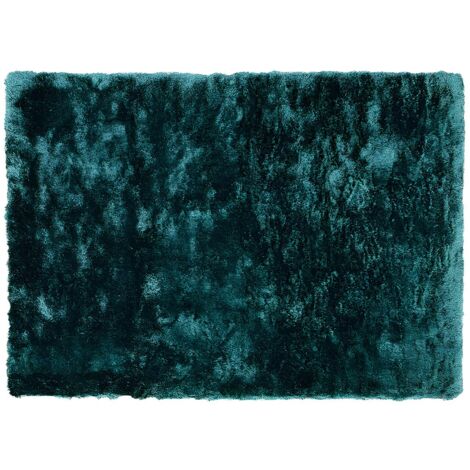 Tapis shaggy à poils longs ultra doux - 160 x 230 cm - vert pinède - DOLCE