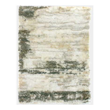 Tapis shaggy à poils longs ultra doux - Fluffy, Crème marron kaki - 140 x 200 cm