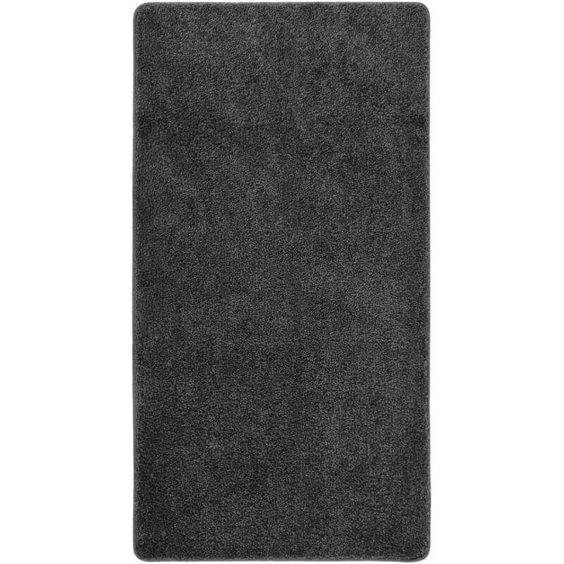 Vidaxl - Tapis shaggy antidérapant Gris 80x150 cm