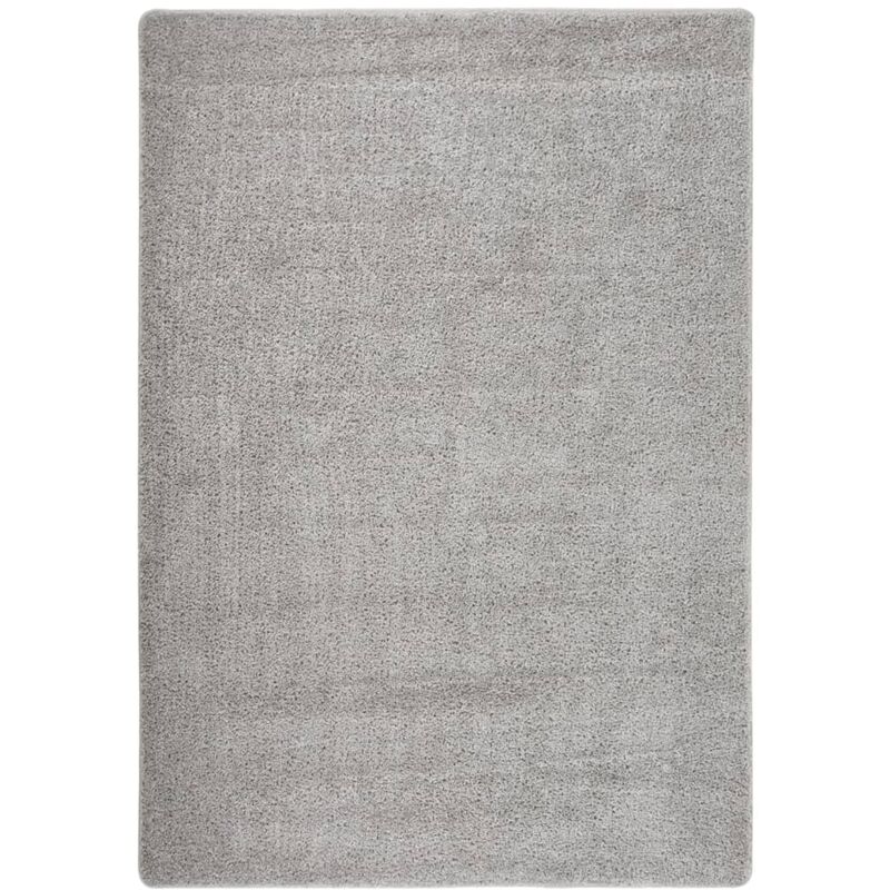 Vidaxl - Tapis shaggy antidérapant Gris clair 160x230 cm