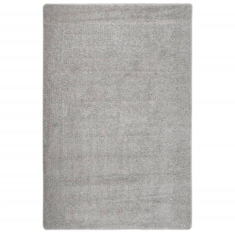 Tapis shaggy antidérapant  Tapis de salon Tapis d'entrée Gris clair 200x290 cm 22617