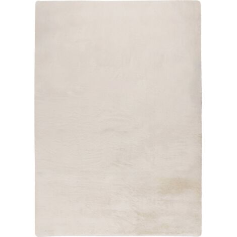 Tapis shaggy blanc ultra doux antidérapant durable - 110 x 60 cm
