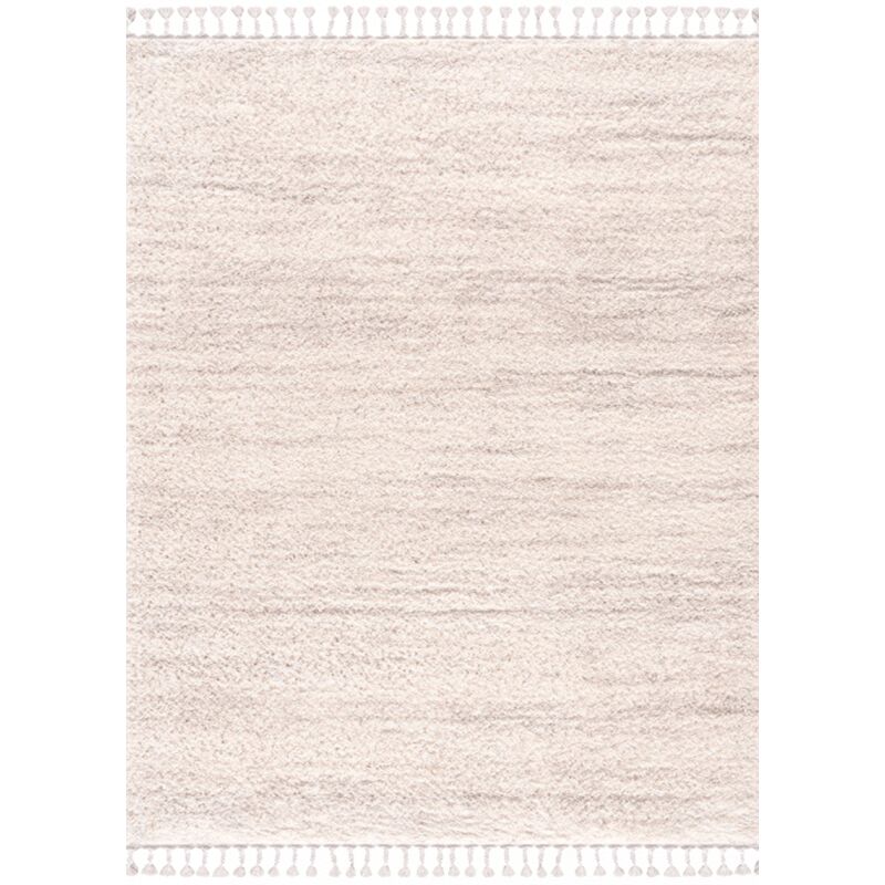 Tapis shaggy crème chiné à franges salon chambre shaggy 524 doux et moelleux Toutapis 200x290