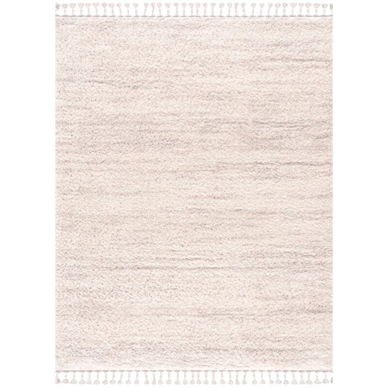 Tapis shaggy crème chiné à franges salon chambre shaggy 524 doux et moelleux Toutapis 120x170
