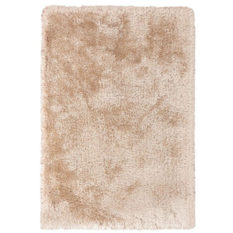 Tapis Shaggy Fait Main "Cosy" Champagne 120 x 170 cm