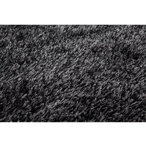 Tapis Shaggy Fait Main "Diamond" Anthracite 240 x 330 cm