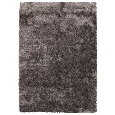 Tapis Shaggy Fait Main "Diamond" Champagne 80 x 150 cm