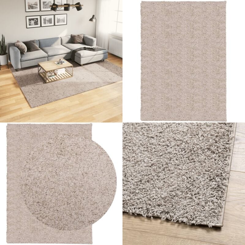 Vidaxl - Tapis shaggy pamplona poils longs moderne beige 200x280 cm - Tapis Shag - Tapis Long Poil - Tapis Salon - Tapis Chambre - Tapis Beige - Home