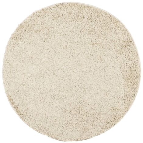 Tapis shaggy PAMPLONA poils longs moderne doré Ø 160 cm