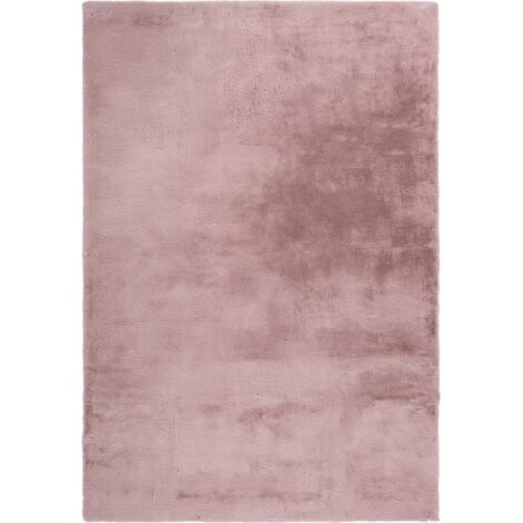 Tapis shaggy pastel rose ultra doux et antidérapant - 110 x 60 cm