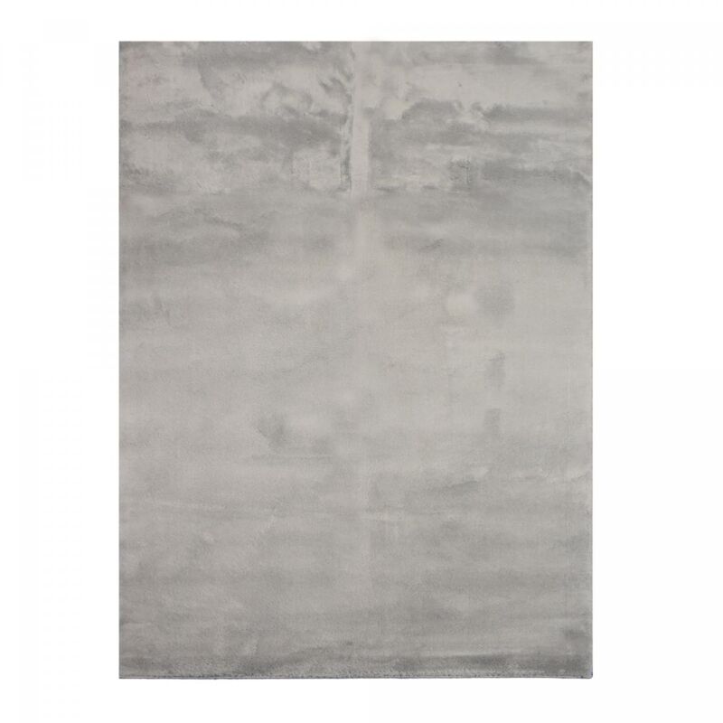 Unamourdetapis - Tapis lavable 30°C 80x300 Gris, tapis shaggy uni à longs poils