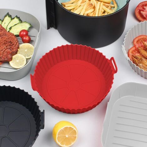 Tapis silicone pliable friteuse air, réutilisable inodore antiadhésif pratique