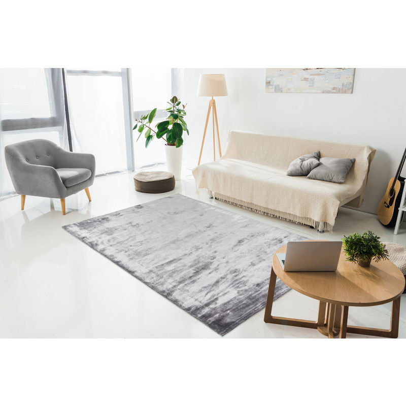  Tapis  simple en mati re  naturelle Gris 80cm x 150cm 