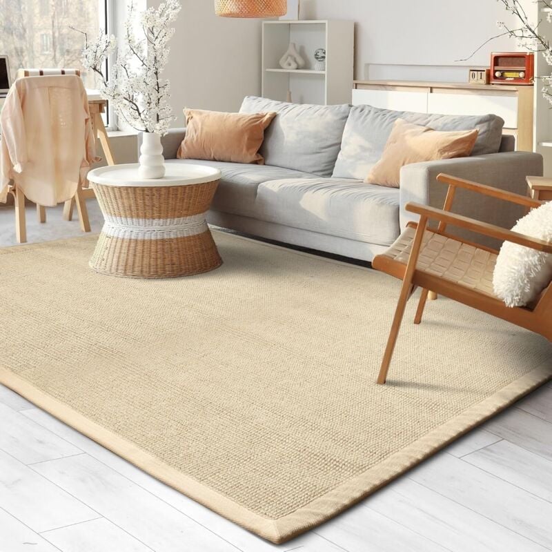 Karat - Tapis Sisal Amazonas Nature Bordure: nature 200 x 200 cm