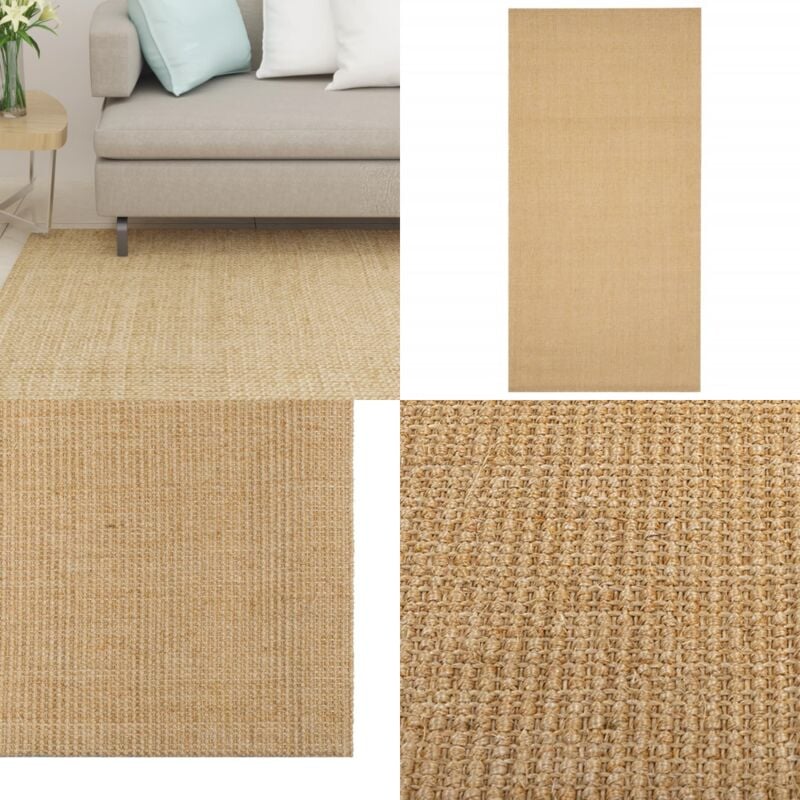 Vidaxl - Tapis Sisal naturel 100x200 cm - Tapis Sisal - Tapis Naturel - Décoration Intérieure - Tapis Salon - Tapis Chambre - Home & Living