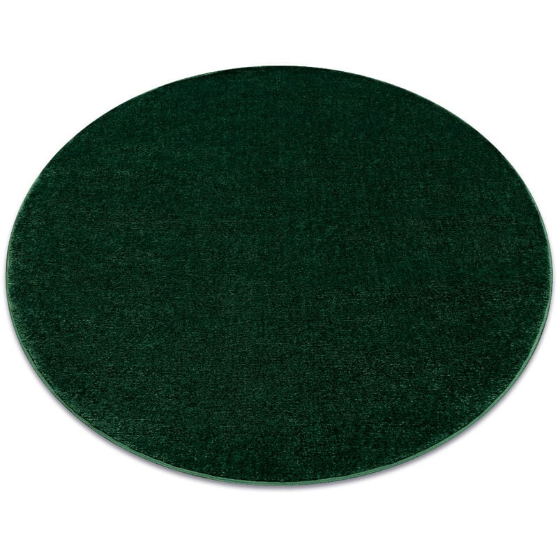 Rugsx - Tapis softy cercle plaine couleur unie forest vert green cercle 150 cm