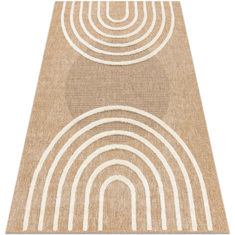 Tapis SPARK 0688A beige / crème - Géométrique, sisal, structurel beige 120x170 cm