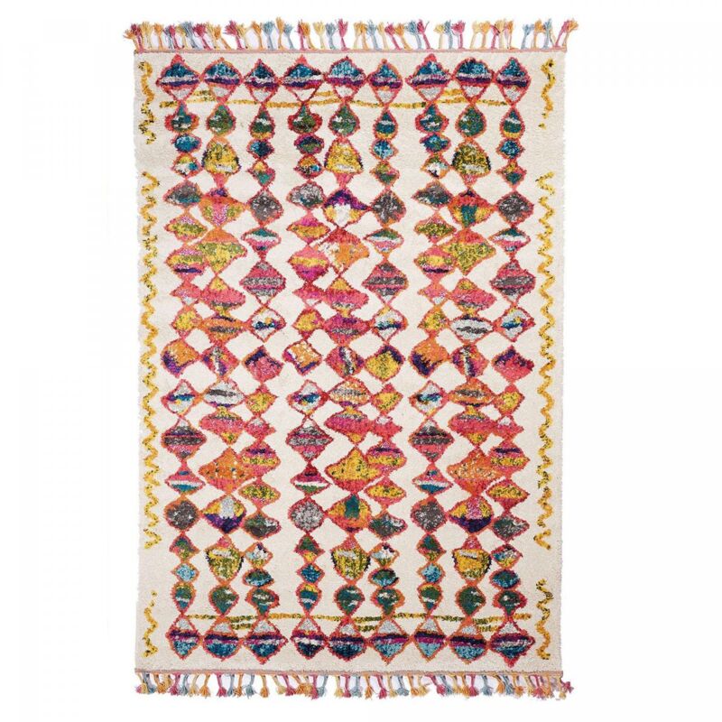 Unamourdetapis - Tapis berbère motifs tribaux 80x150 multicolore berbal a