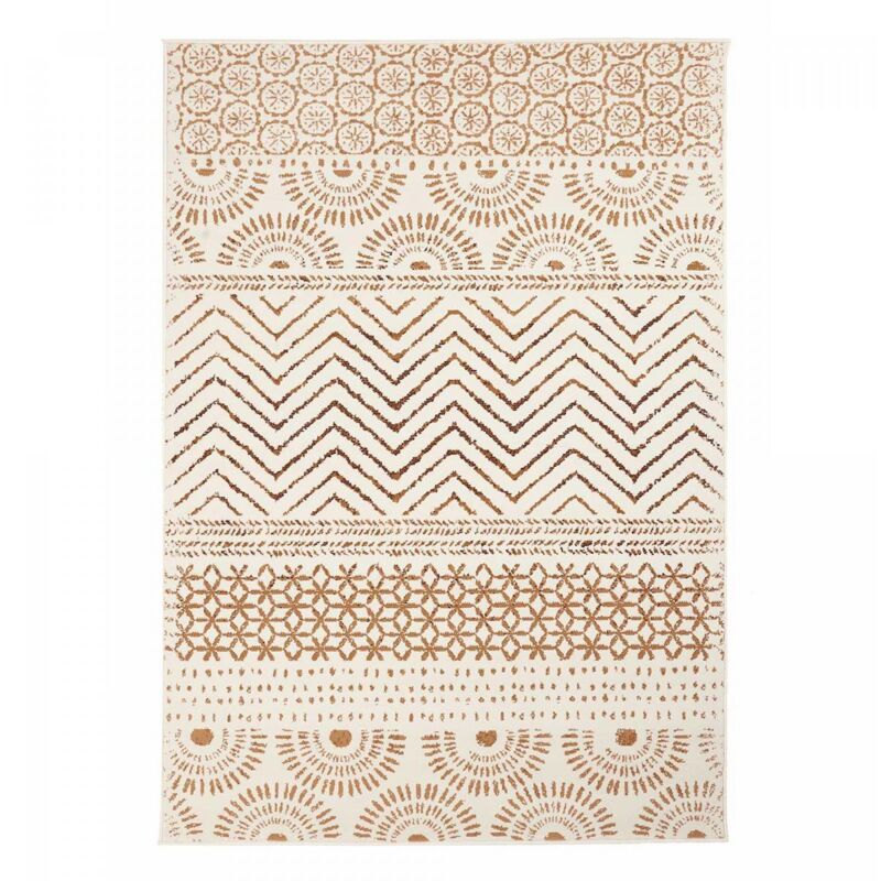 Tapis berbère motif ethnic 60x110 crème LYN1 orienvag Tapis berbère motif ethnic 60x110 crème LYN1 orienvag