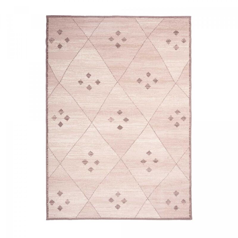 Unamourdetapis - Tapis salon et chambre 80x150 ivoire rectangle tissé motif berbère AF1 feza