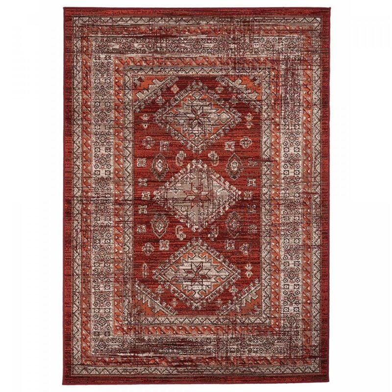 Unamourdetapis - Tapis oriental 190x280 orange rectangle motif ethnique AF1 dazor