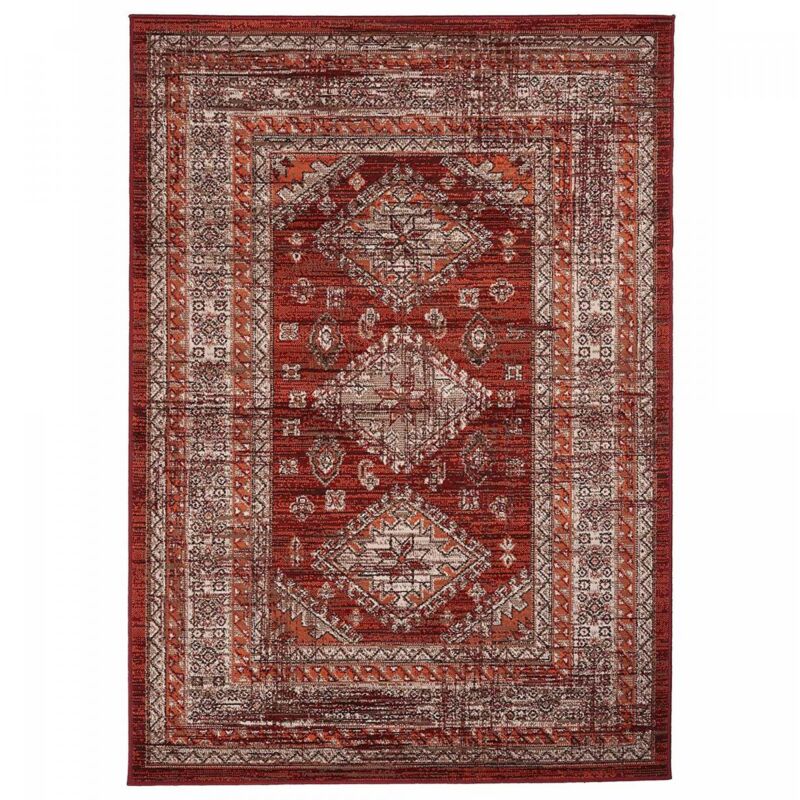 Unamourdetapis - Tapis oriental 240x330 orange rectangle motif ethnique AF1 dazor