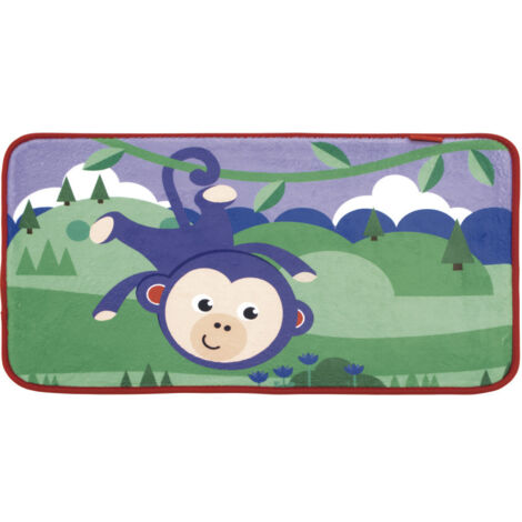 Tapis super doux pour la chambre Le Singe Violet accroché à une branche 45x75cm