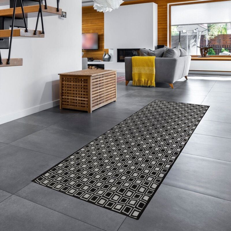 Karat - Tapis de couloir Naas Polyamide Antidérapant 80 x 500 cm