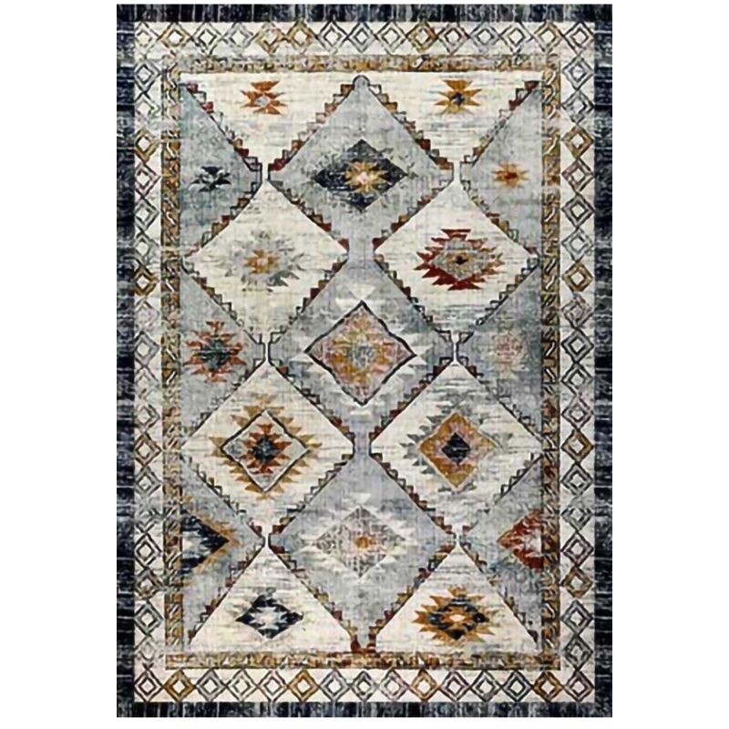 Vendorflair - Tapis suriye Gris Dimensions - 120x180 – Qualité supérieure pour Maison, Appartement, Bureau – Style élégant et durable – Confort