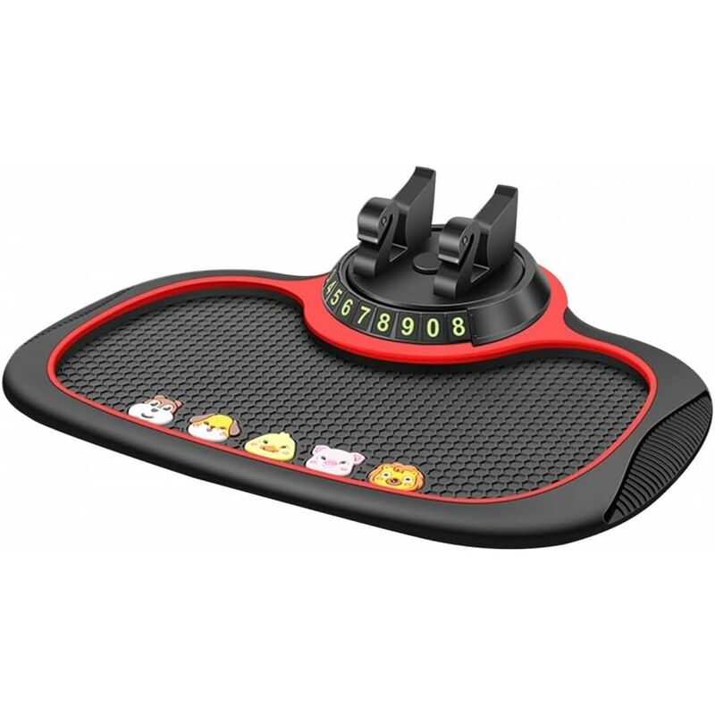 Tapis Tableau Bord Voiture, Support Téléphone Antidérapant pour Tableau Bord Plateau Support Tableau Bord Lavable pour Porte-Clés Téléphone Portable