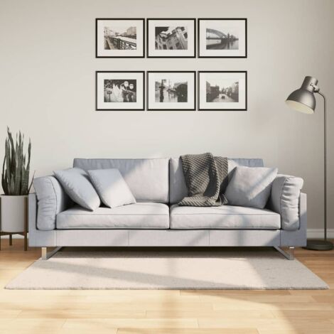 Tapis-Tapis de salon-Tapis Chambre HUARTE à poils courts doux et lavable beige 80x150 cm 507155