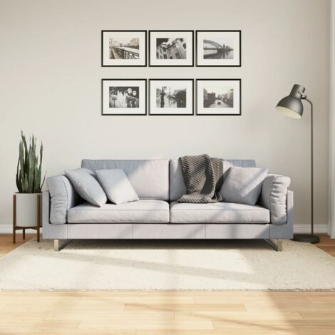 Tapis-Tapis de salon-Tapis Chambre OVIEDO à poils courts beige 140x200 cm 821168