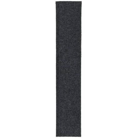 Tapis-Tapis de salon-Tapis Chambre-Tapis d'intérieur 100x500 cm Anthracite 369200