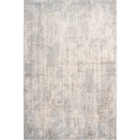 Tapis taupe moderne effet 3d motif géométrique - 230 x 160 cm