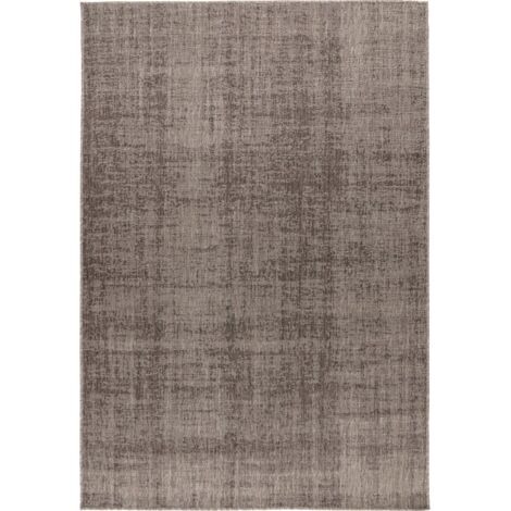Tapis taupe plat déperlant en polypropylène 5 mm - 110 x 60 cm