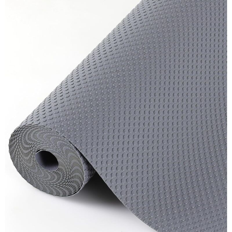 Tapis tiroir EVA gris foncé 50×600 cm, non-adhésif, antiderapant, meuble/frigo.